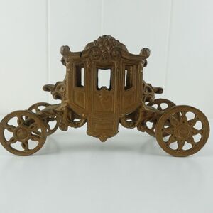 Cinderella Coach Collectible Cast Iron Art Vintage